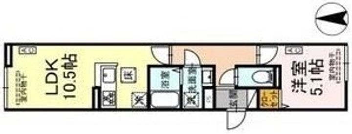 東京都練馬区中村2(アパート)の賃貸物件の間取り