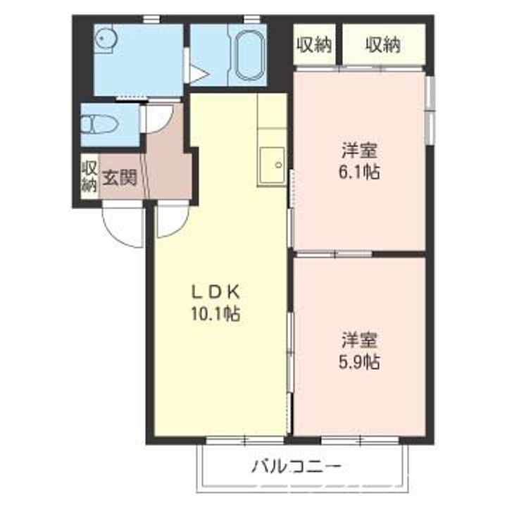ハイツルミエール453の間取り