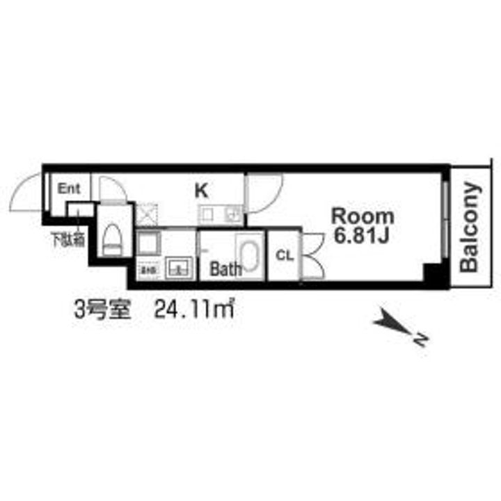 みおつくし江戸堀の間取り