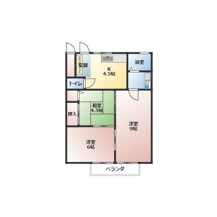 神奈川県南足柄市沼田(アパート)の賃貸物件の間取り