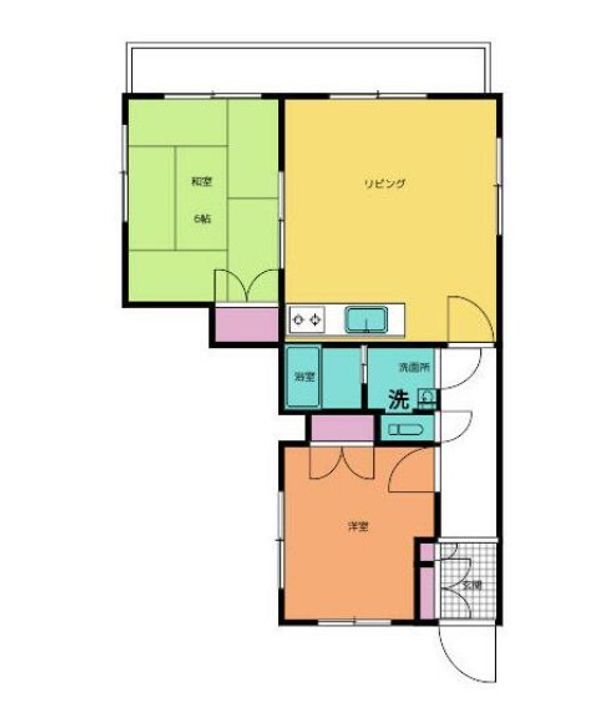 フラワーパークハイツAの間取り