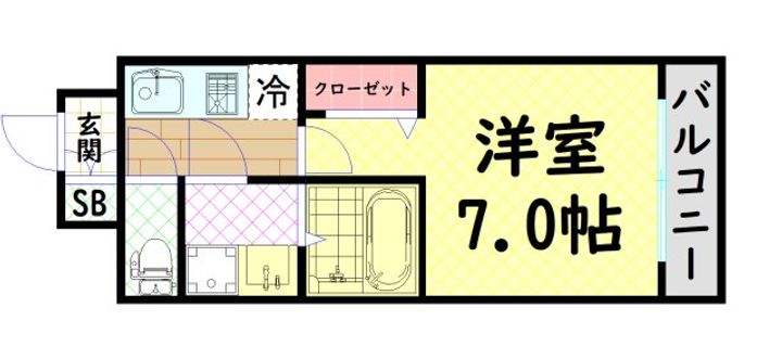 ファステート難波デラックスの間取り