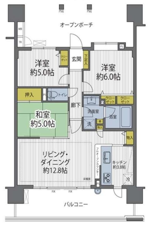 東京アクアガーデンの間取り