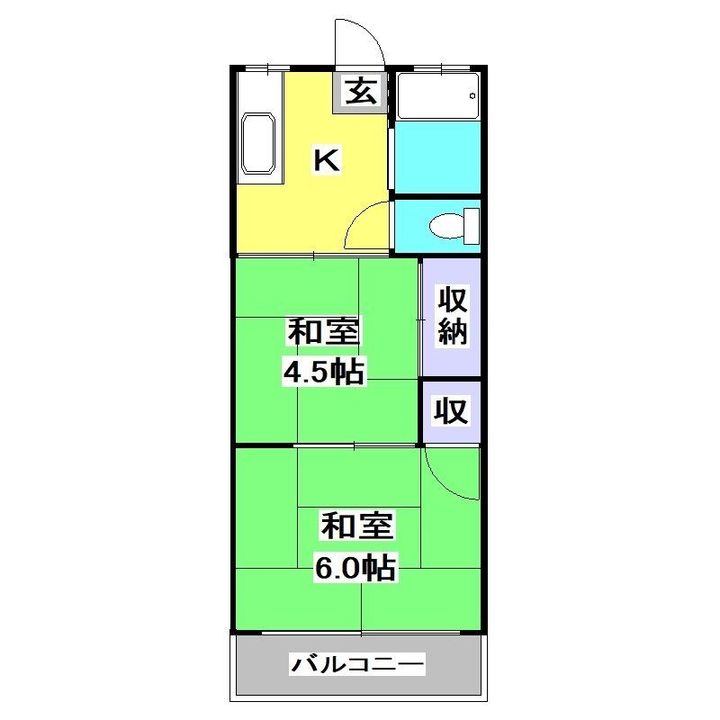 埼玉県新座市野寺2(アパート)の賃貸物件の間取り