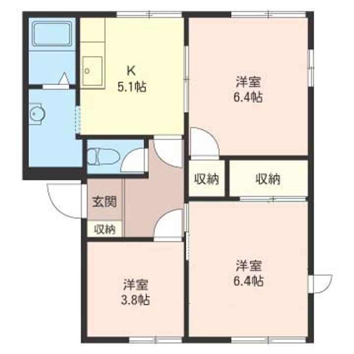 シャンゼリゼ大宮Aの間取り