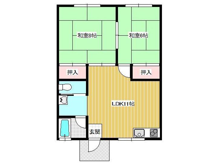 〇キャビン沼館の間取り
