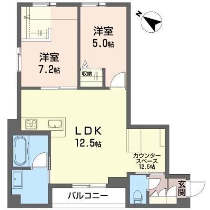 ヴァレンズ・クレシェレの間取り
