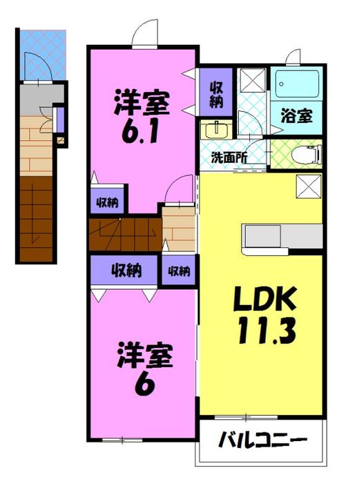 カーサ アニマーレの間取り