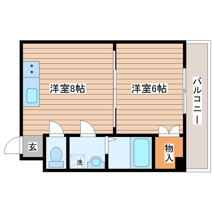 トパーズビルの間取り