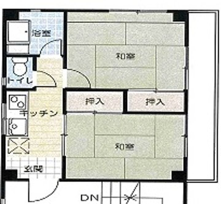 サンライズマンションの間取り