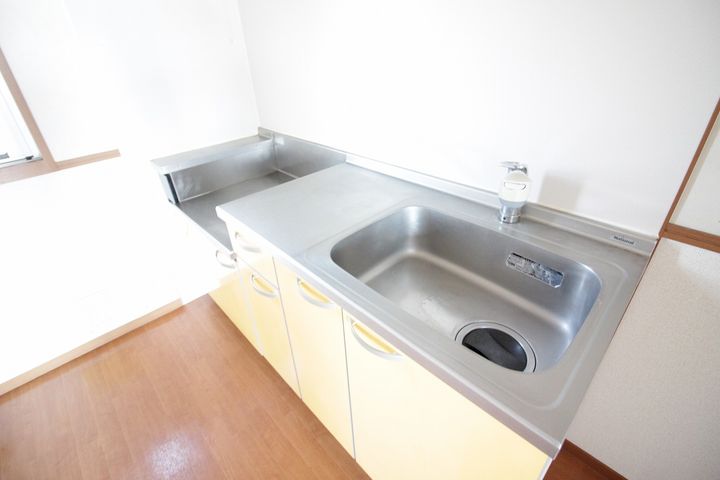 熊本県菊池郡大津町大字引水(アパート)の賃貸物件のキッチン