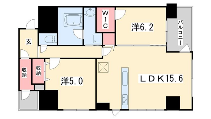 京都府京都市下京区本覚寺前町(マンション)の賃貸物件の間取り