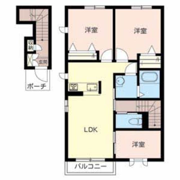 セントリビエ下滝野の間取り