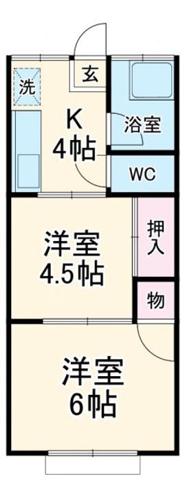 第2山仁ハイツの間取り