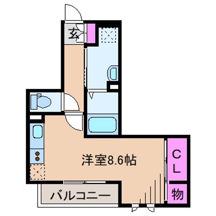 神奈川県川崎市幸区小倉3(アパート)の賃貸物件の間取り