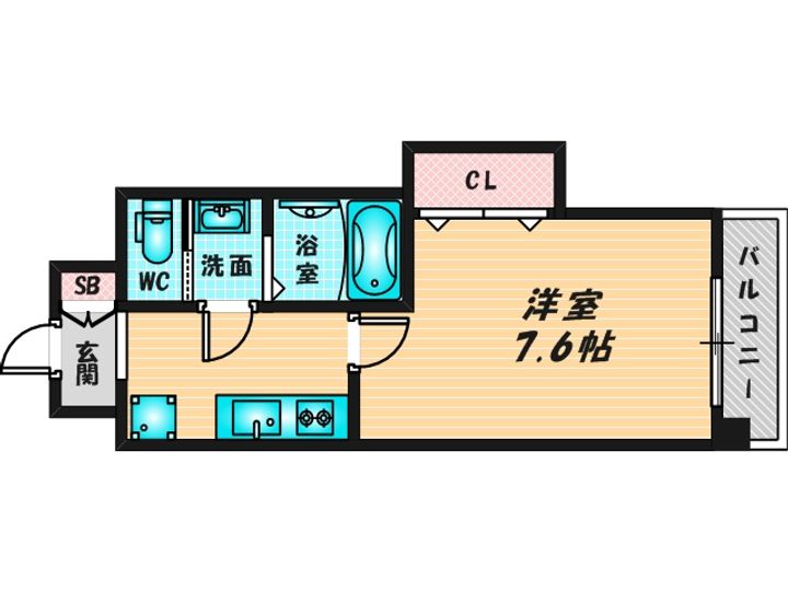 Luxe布施北IIの間取り