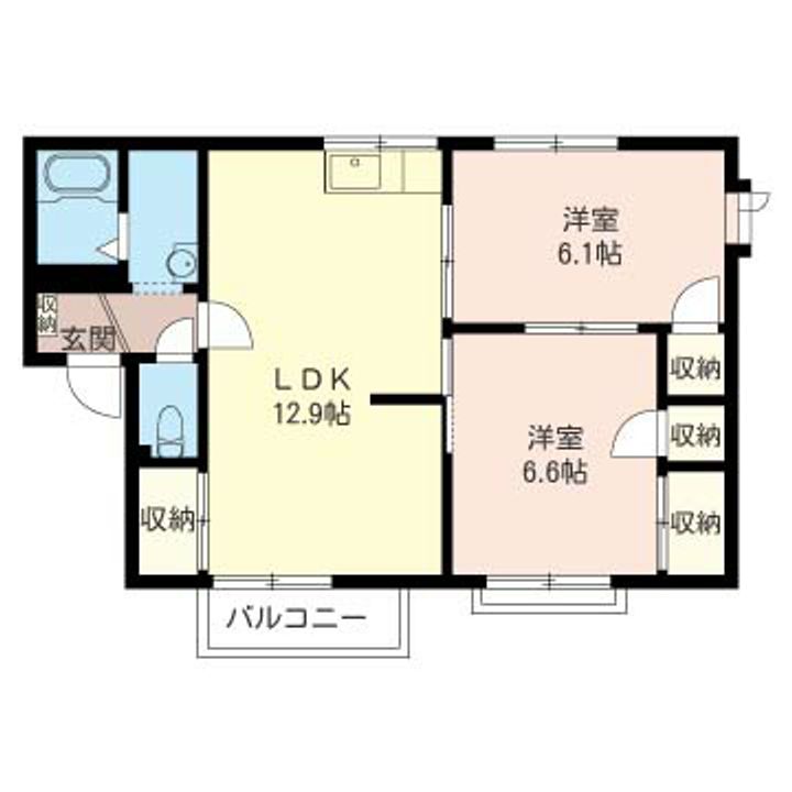 サンハイツフジIの間取り