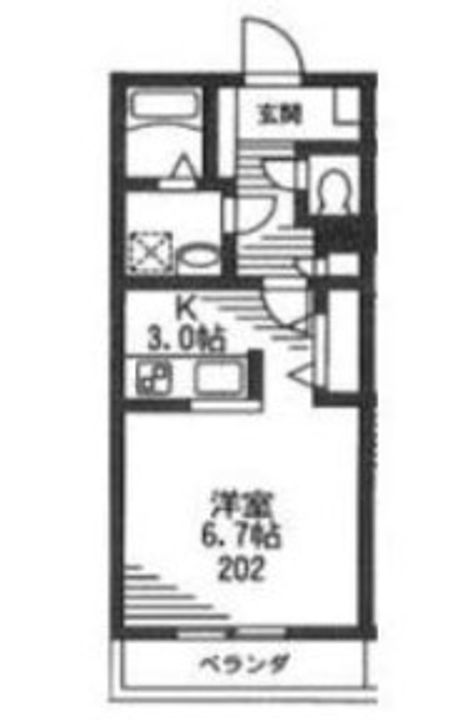 東京都板橋区若木2(マンション)の賃貸物件の間取り