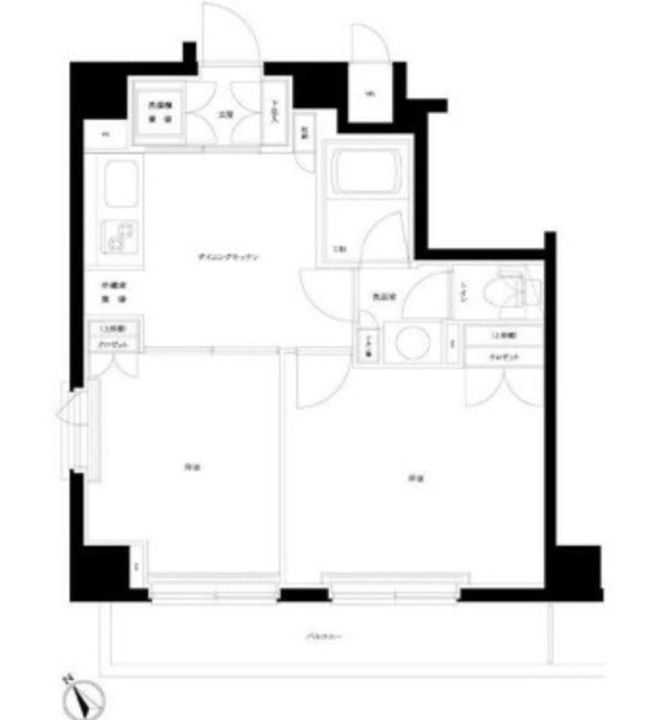 ルーブル都立家政伍番館の間取り