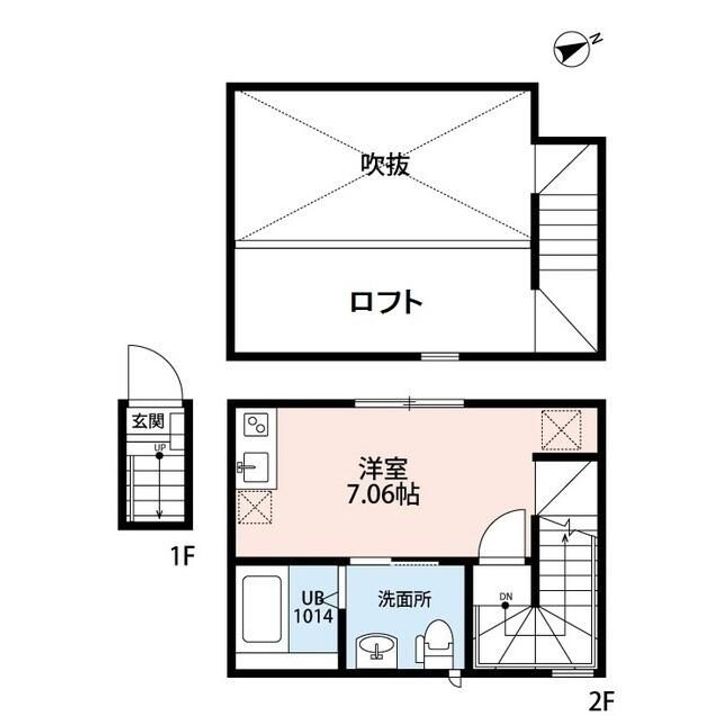 東京都立川市錦町4(アパート)の賃貸物件の間取り