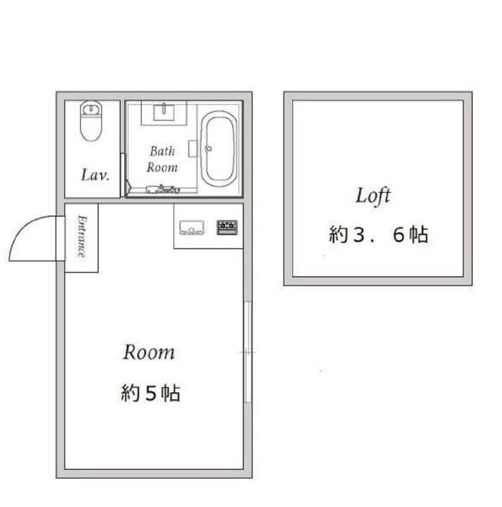 神奈川県横浜市鶴見区矢向3(アパート)の賃貸物件の間取り