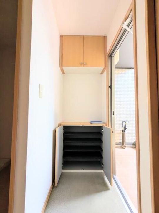 グリーンヒルズBの玄関