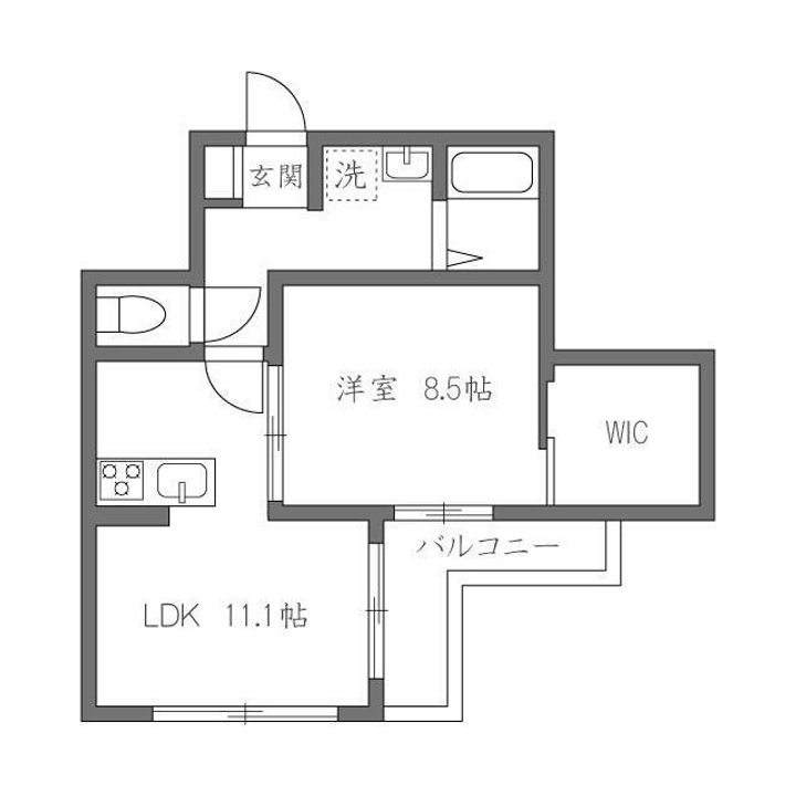 アイリスタ柏の間取り