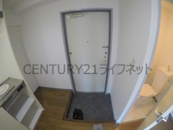 木川東エクセルハイツの玄関