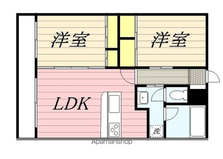 福岡県福岡市南区向野2(マンション)の賃貸物件の間取り
