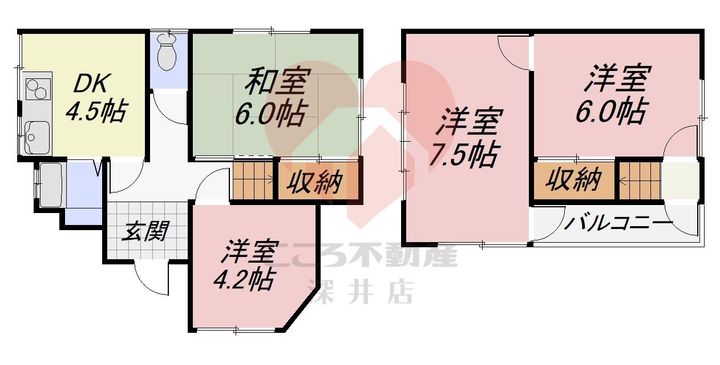 大阪府堺市西区上野芝向ヶ丘町3(一戸建)の賃貸物件の間取り