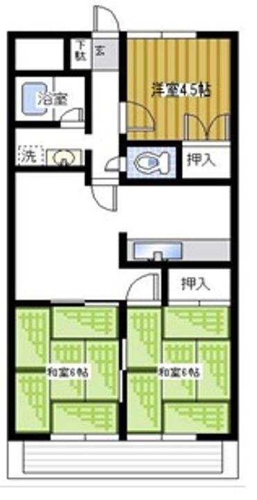 グレースマンションの間取り
