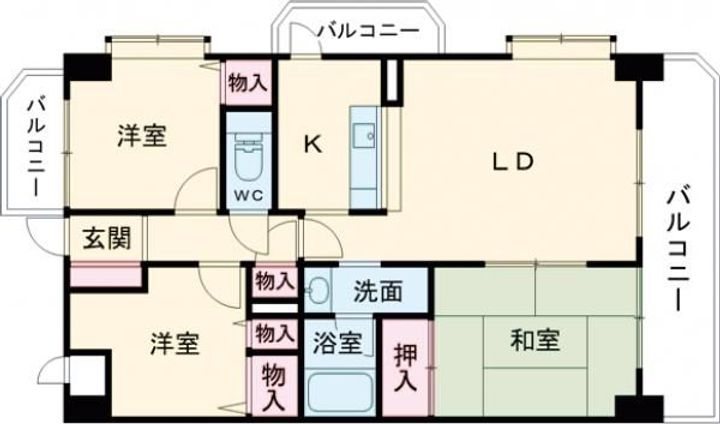 ライオンズマンション佐古六番町の間取り