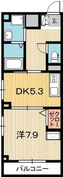 高知県高知市南はりまや町2(マンション)の賃貸物件の間取り