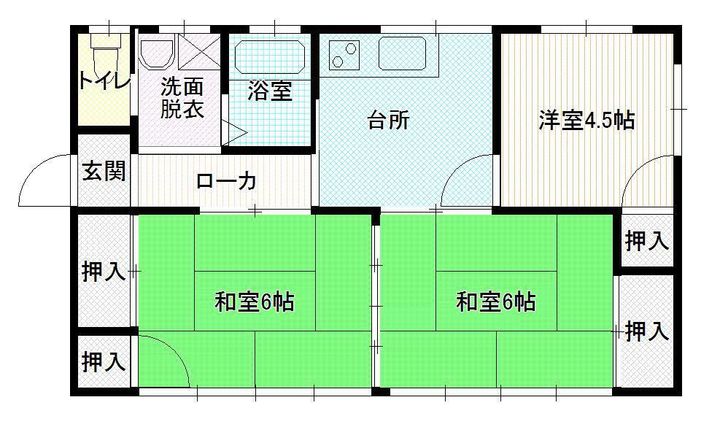 福島県郡山市日和田町字原町(一戸建)の賃貸物件の間取り