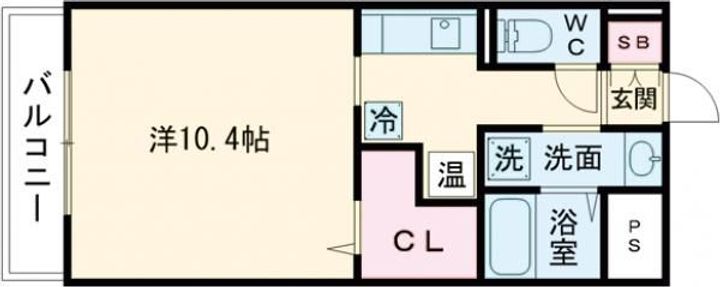 アイリスハイツ8号館の間取り