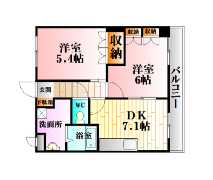 広島県広島市安佐北区三入5の賃貸アパートの間取り