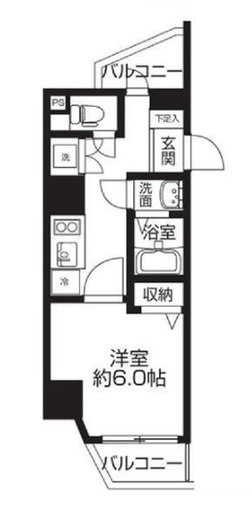 サニークレスト蒲田WESTの間取り