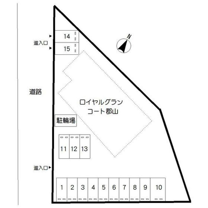 ロイヤルグランコート郡山の地図