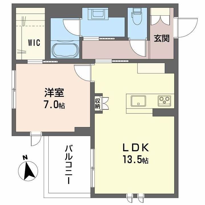 クレアール土樋の間取り