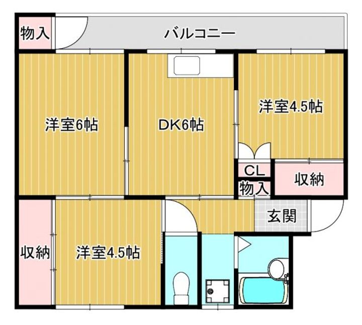 新潟県上越市南本町3(マンション)の賃貸物件の間取り