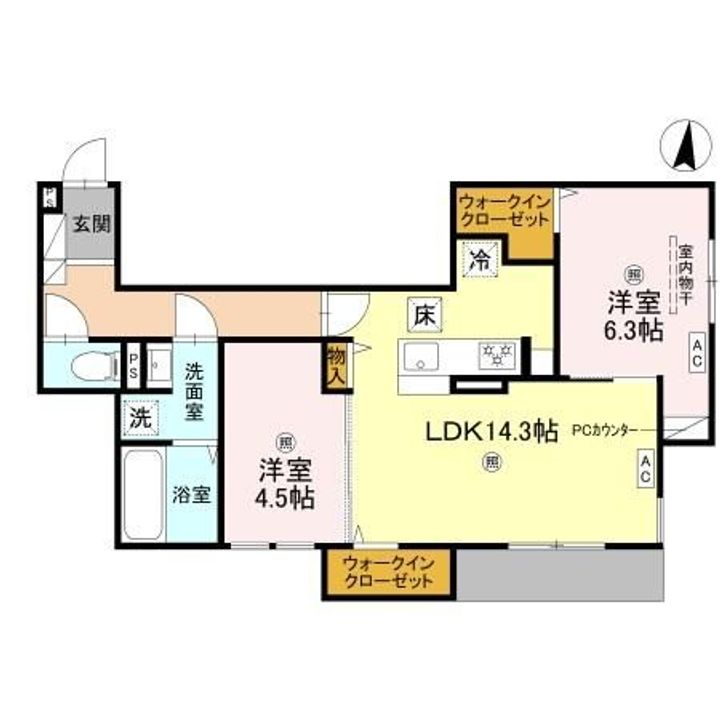 D-ROOM・MBの間取り