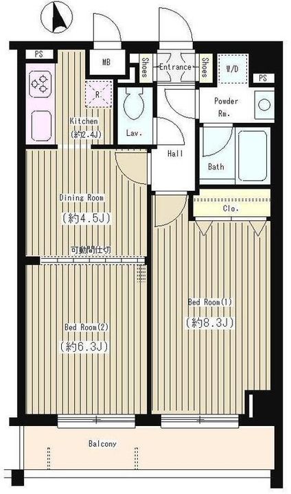 アミカル・エフの間取り