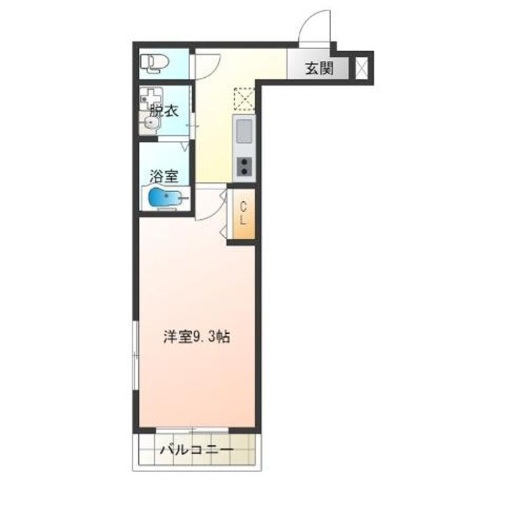 ソレイユ聖天下Cの間取り