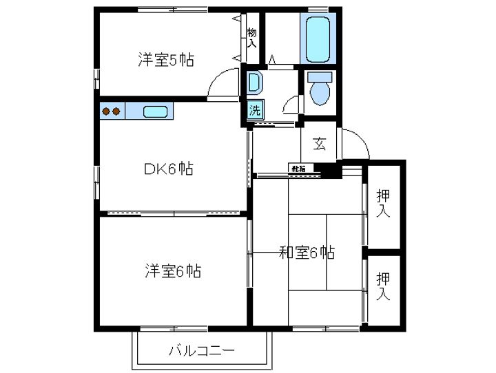 ボヌールAの間取り