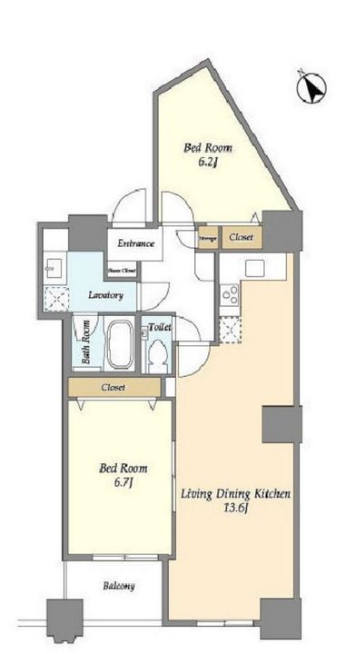 LaSante池田山の間取り