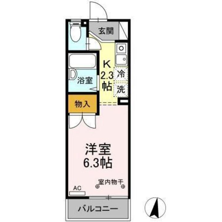 セジュール上瀬野の間取り