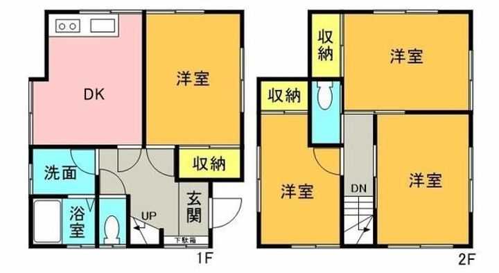 東京都武蔵村山市神明4(一戸建)の賃貸物件の間取り