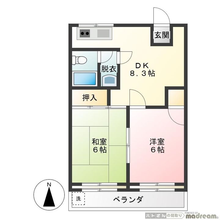 第2竹雪コーポの間取り