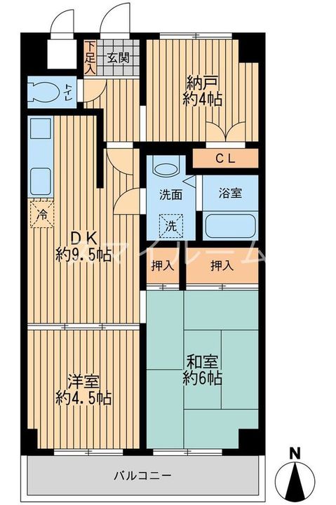 東京都大田区西糀谷1(マンション)の賃貸物件の間取り