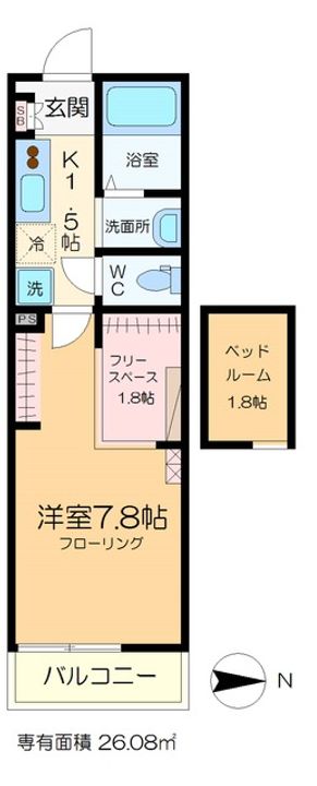 シティ・ソレイユ宝町の間取り
